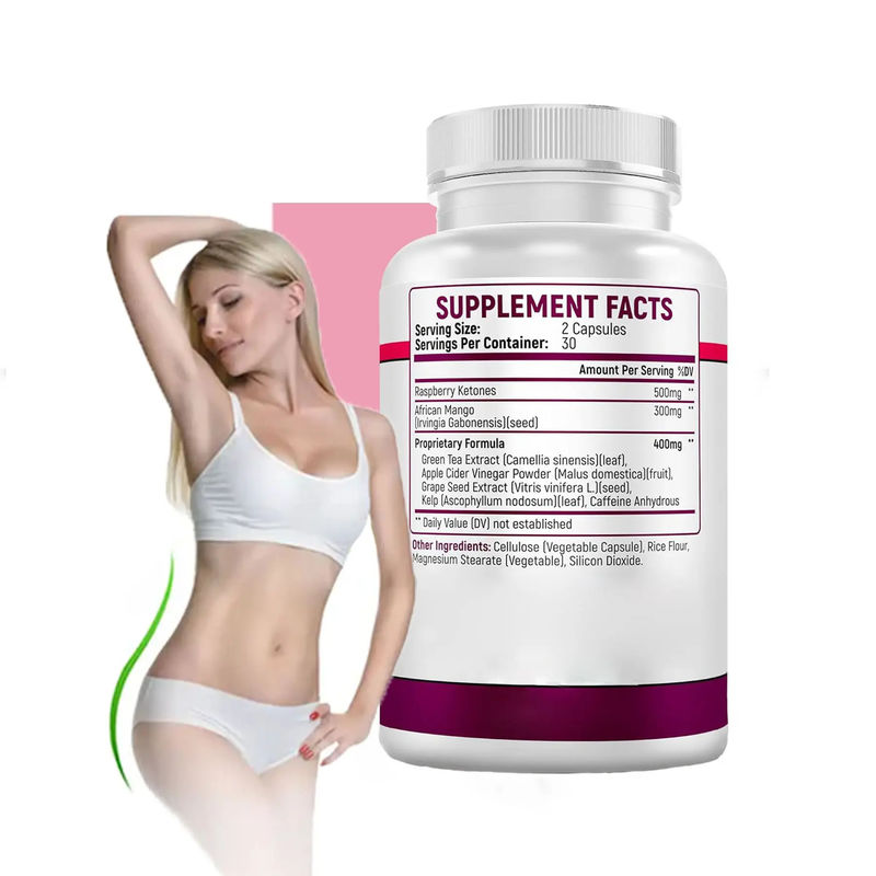 Maßgeschneiderter Fettverbrenner Flat Belly Slim Pillen Kapseln Stoffwechsel fördern Unterstützung Gewichtsverlust