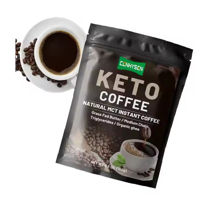 Private Label Keto Schlankheitsmittel Kaffee Gewichtsverlust Diätkontrolle MCT Mahlzeitenersatz Nahrung Instant