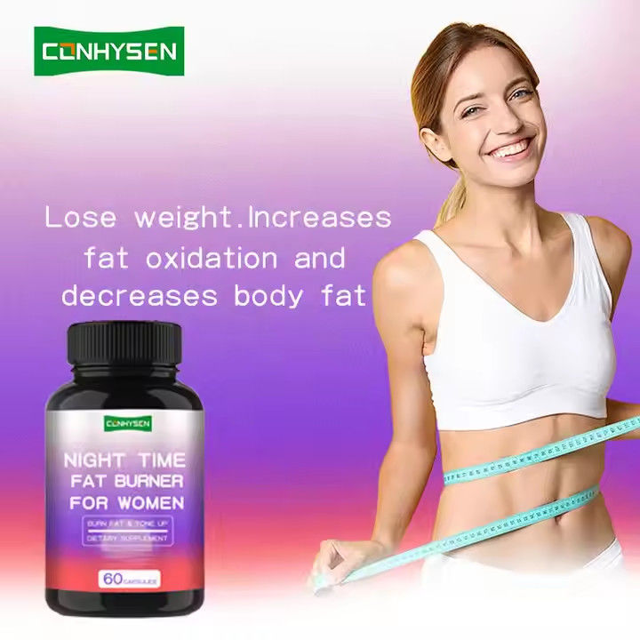Frauen Fettverbrenner-Kapseln Unterstützung Gewichtsverlust Nachtzeit Slim Body Kapsel FDA zugelassen