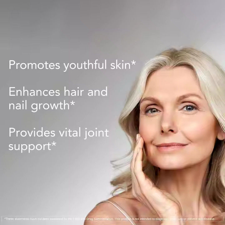 OEM Pflanzenextrakt Kollagen Biotin Kapseln Keratin Ergänzung für gesundes Haar und Haut