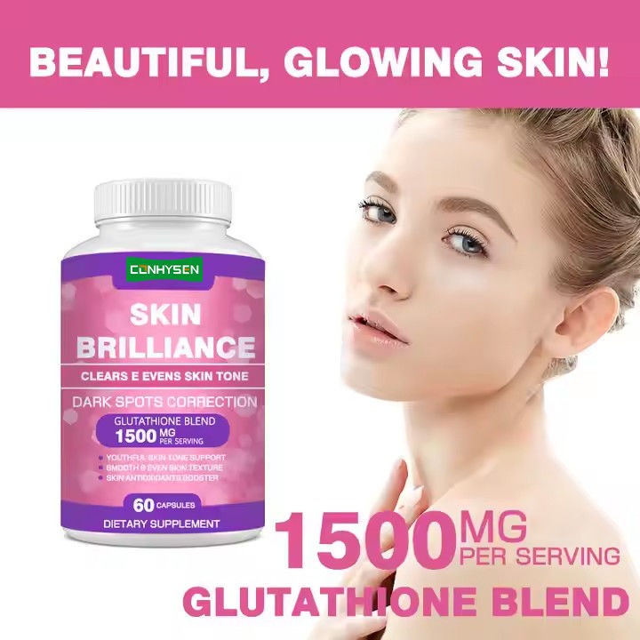 Skin Brilliance Kapseln zur Aufhellung von Hautflecken Unterstützung für dunkle Flecken Hautpflege Ergänzung 60 Kapseln
