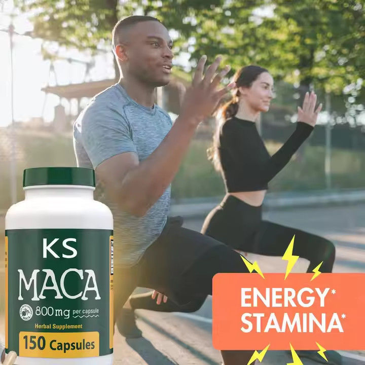 Maca-Wurzeln Kapseln Energie Immunförderung Mann Energie organische männliche Verbesserung Pillen