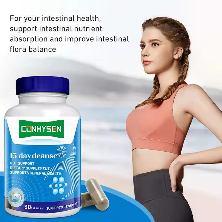 Private Label 15 Tage Darmreinigung Kapseln für Verdauungsgesundheit und Darmgesundheit Körper Abnehmen