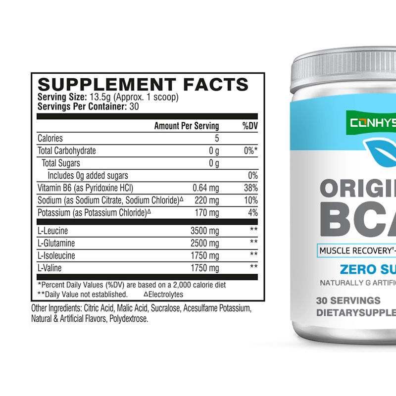 BCAA-Pulver Süßigkeitsgeschmack für die Muskelwiederherstellung nach dem Training Vitamin B6 Trinkpulver