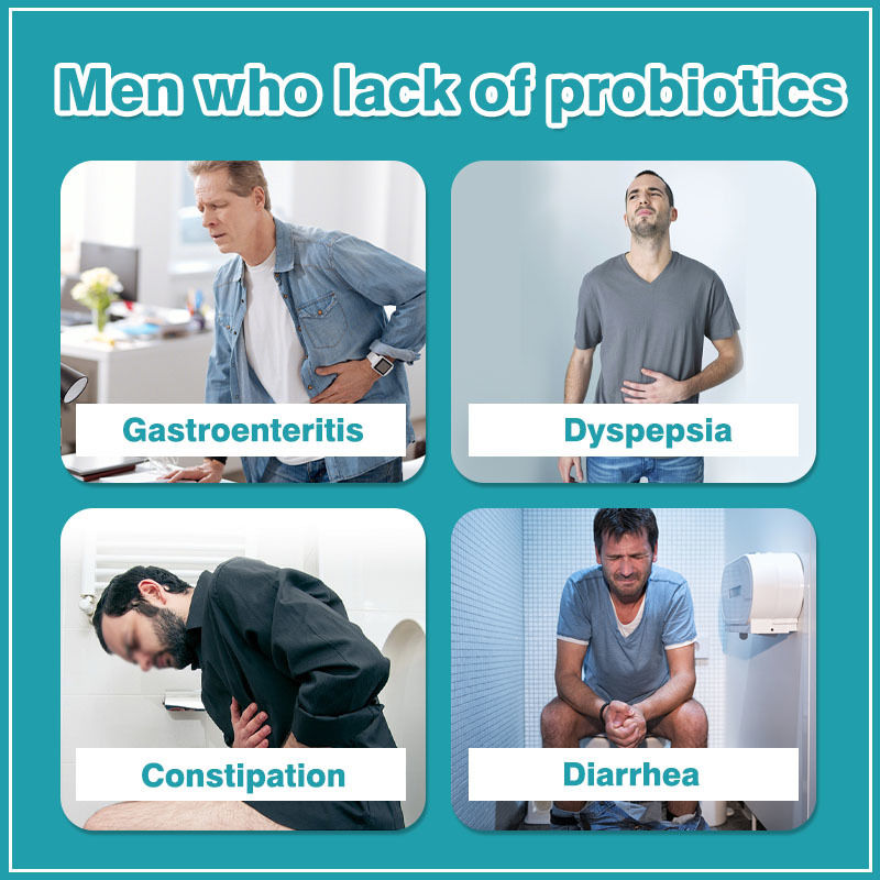 Probiotika-Kapseln für Männer reduzieren Blähungen und Blähungen für Gesundheitsprodukte