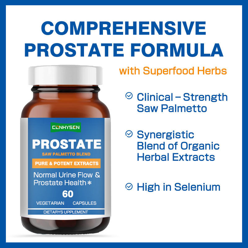 Maßgeschneiderte Prostata-Kapseln Saw Palmetto Ergänzung Fördert Prostata Gesundheit Formuliert für Männer
