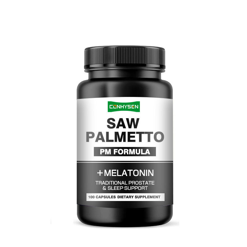 PM-Formel für traditionelle Prostata-Schlafunterstützung Sägepalmen-Kapseln mit Melatonin
