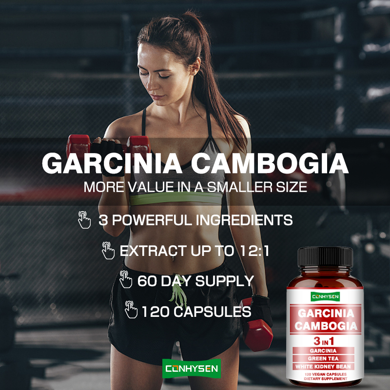Hochwertige Garcinia Cambogia Kapseln 3-in-1 Schlankheitsmittel zur Unterstützung des Körpergleichgewichts