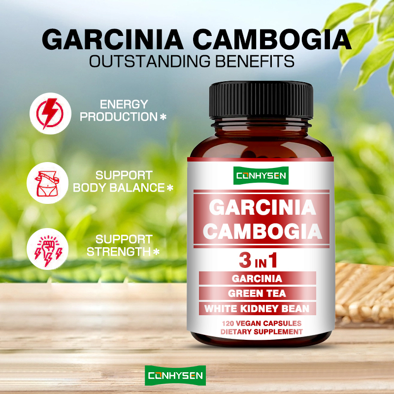 Hochwertige Garcinia Cambogia Kapseln 3-in-1 Schlankheitsmittel zur Unterstützung des Körpergleichgewichts