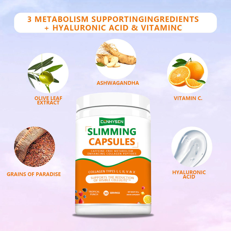 Maßgeschneiderte Abnehmkapseln unterstützen Gelenke und Knochen mit Vitamin C Hyaluronsäure Ergänzung