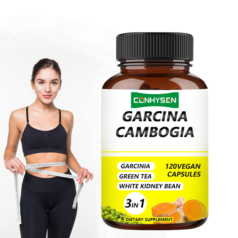 Fabriklieferung Garcinia Cambogia Kapseln 3-in-1 Premium-Zutaten erhöhen die Energieproduktion