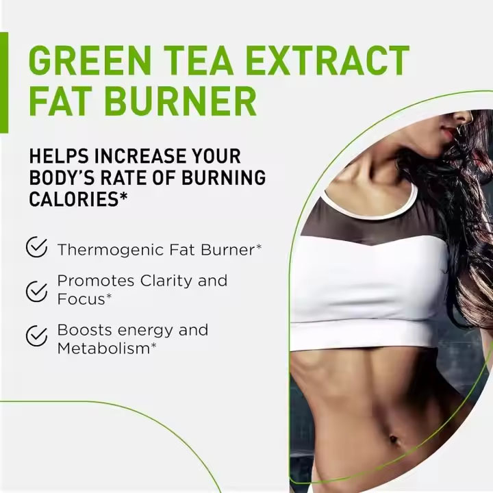 Premium Grüner Tee Fettverbrenner Natürlicher Gewichtsverlust Stoffwechsel Booster Detox-Unterstützung mit Immunenergie-Vorteilen