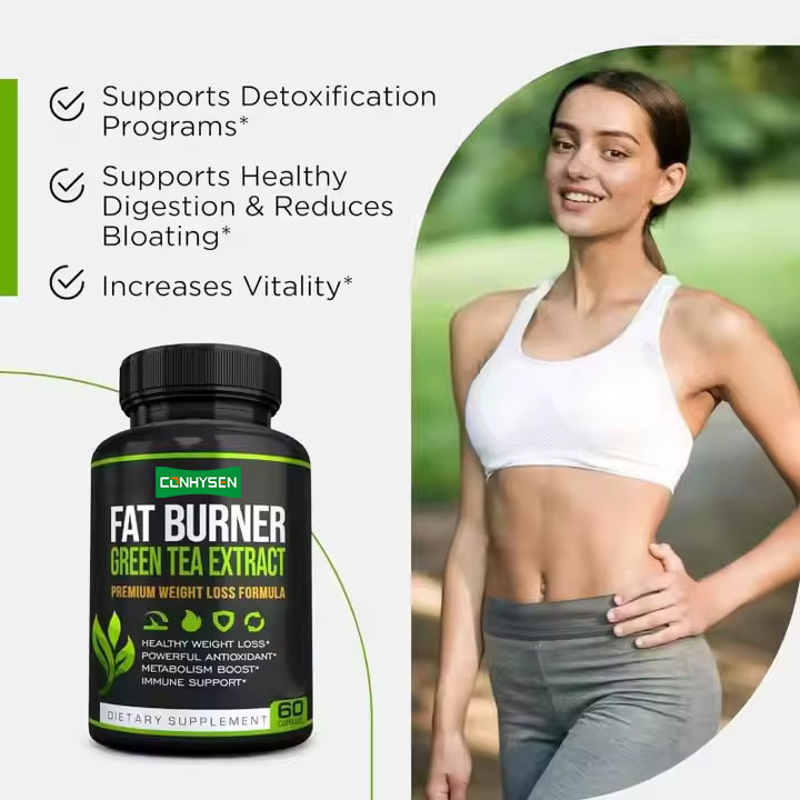 Premium Grüner Tee Fettverbrenner Natürlicher Gewichtsverlust Stoffwechsel Booster Detox-Unterstützung mit Immunenergie-Vorteilen