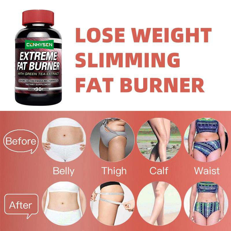 Extremer thermogener Fettverbrenner mit Grüntee-Extrakt, gezielte Gewichtsabnahme, Schlafunterstützung, Stimmungsaufhellung