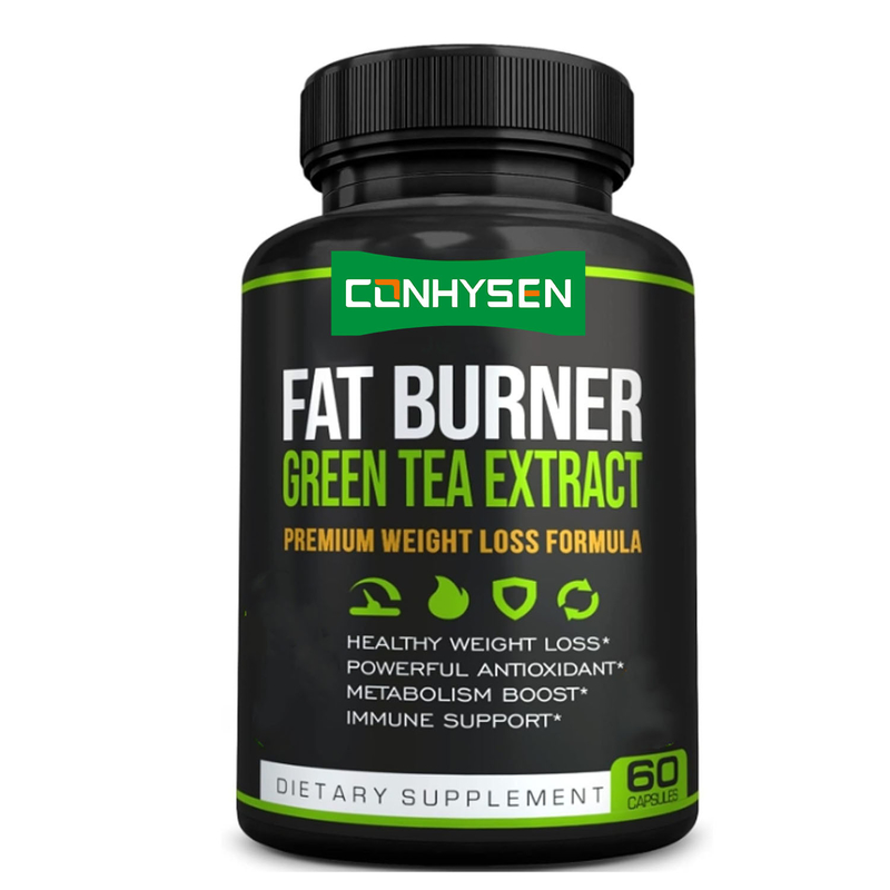 Private Label Premium Grüntee-Extrakt Fatburner-Nahrungsergänzungsmittel mit EGCG - Natürliche gesunde Gewichtsverlust-Diät-Kapseln