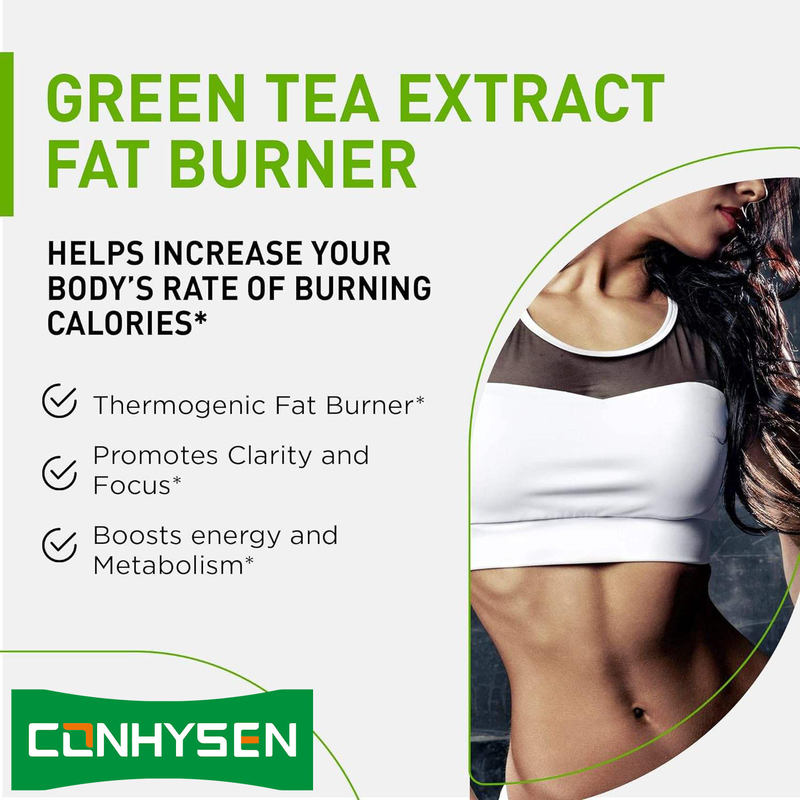 Private Label Premium Grüntee-Extrakt Fatburner-Nahrungsergänzungsmittel mit EGCG - Natürliche gesunde Gewichtsverlust-Diät-Kapseln