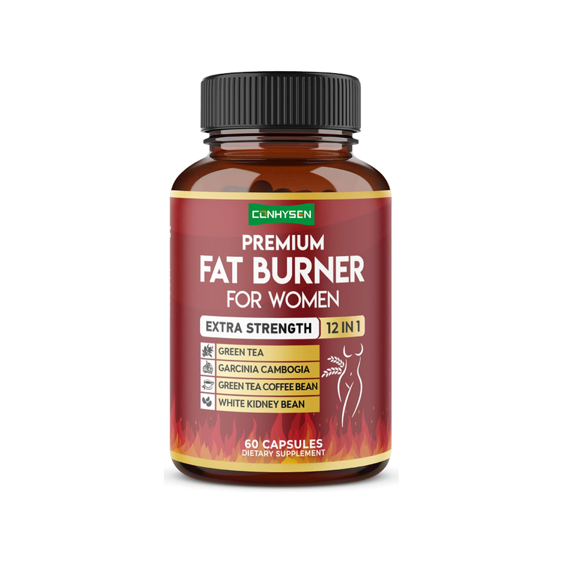 Extra Starke 12-in-1 Fettverbrenner für Frauen, vegane Kapseln mit Grünem Tee, Garcinia Cambogia, Weiße Kidneybohne, Stoffwechsel- und Verdauungsunterstützung