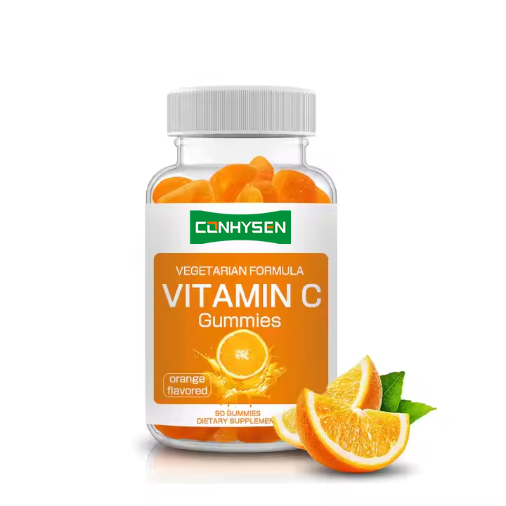Vitamin C Orange Fruit Extract Gummies für gesundes Haar & Reduzierung des kardiovaskulären Risikos Vitamin C Gummies