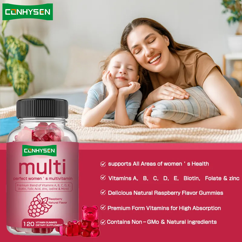 Multivitamin-Gummibärchen Vitamin B Biotin Frauen für Immunität Gesundheit Ergänzungsmittel für Vitamin C Gummis