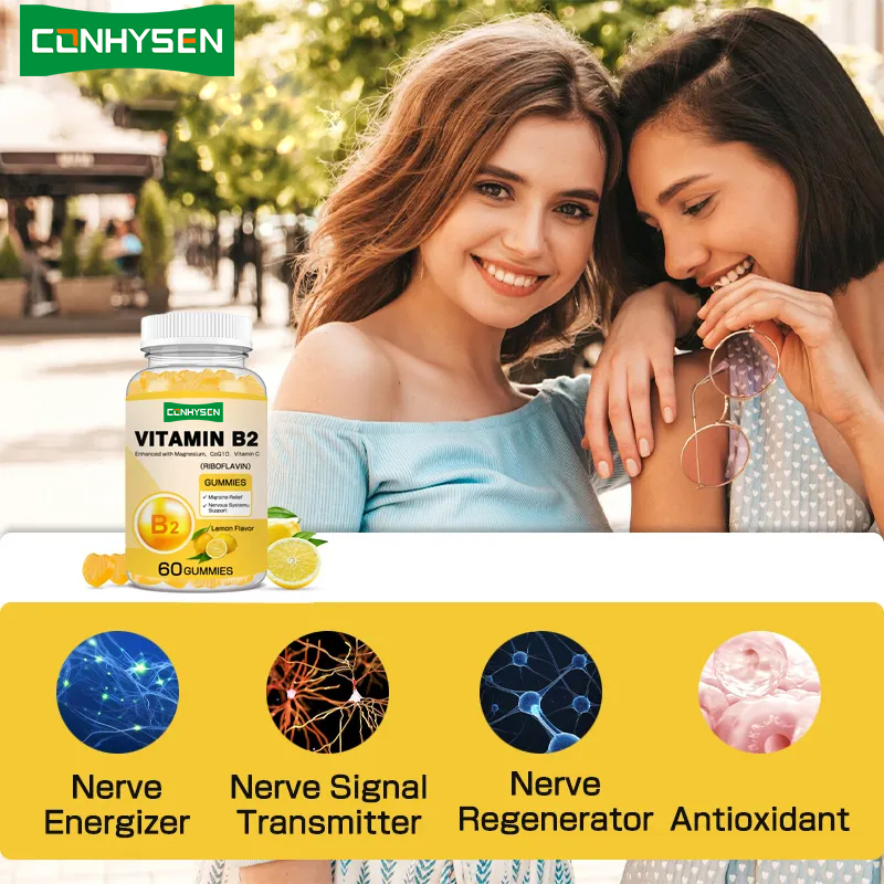 Vitamin B2 Kaugummi Fördert den Energiewechsel Hautunterstützung Augen Zellschutz Vegan Freundlich Riboflavin