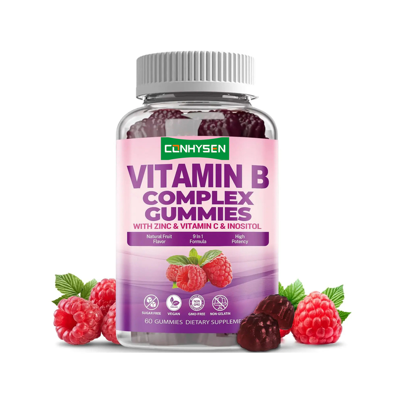 Vitamin-B-Komplex Kaugummi für Immunsystem-Booster Vitamin C B6 Zink Folat Nahrungsergänzungsmittel Vitamin B12 Süßigkeiten