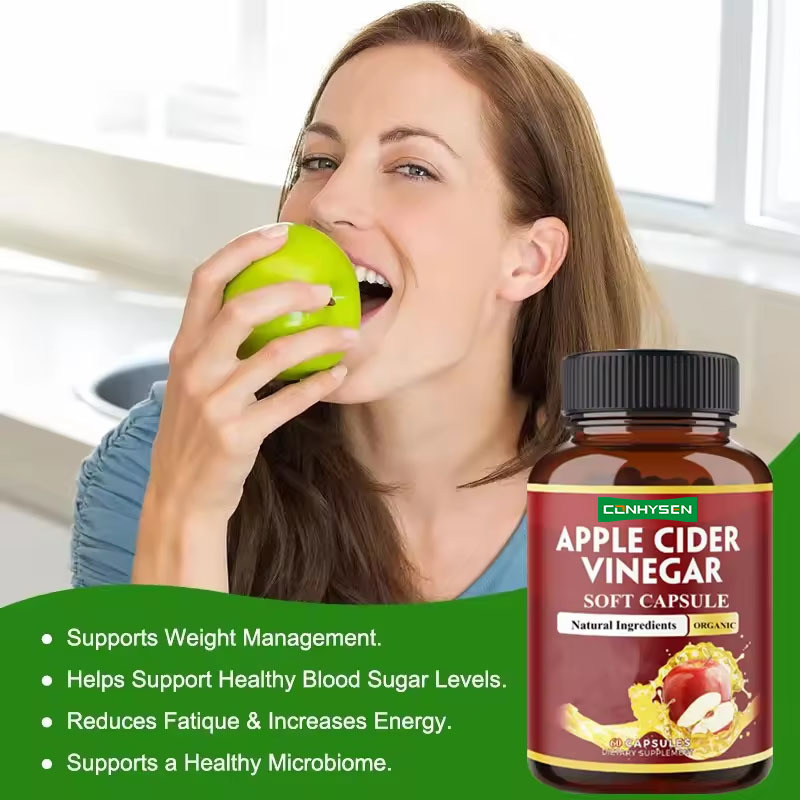Wellbody OEM/ODM Private Label Fabrik Lieferung Halal Natur Biologische KETO Apfelessig Kapseln für Körper geformt
