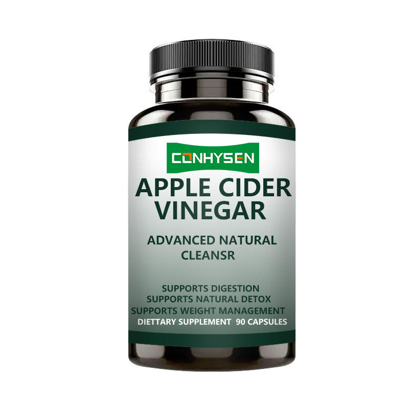 2025 OEM Custom Fat Burner Flat Belly Slim Apfelcider Essig Kapseln mit ACV unterstützt Gewichtsverlust für Frauen