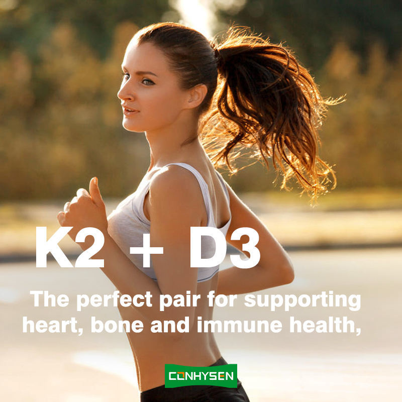 Anpassung Vitamin K2 D3 Kapseln 2-in-1-Support Kapsel stärkt Herz-Knochen- und Immungesundheit