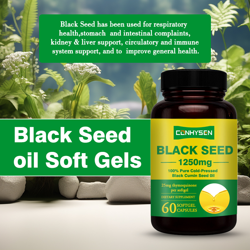 Premium Custom Black Seed Oil Softgels OEM für Immunförderung Gelenkgesundheit