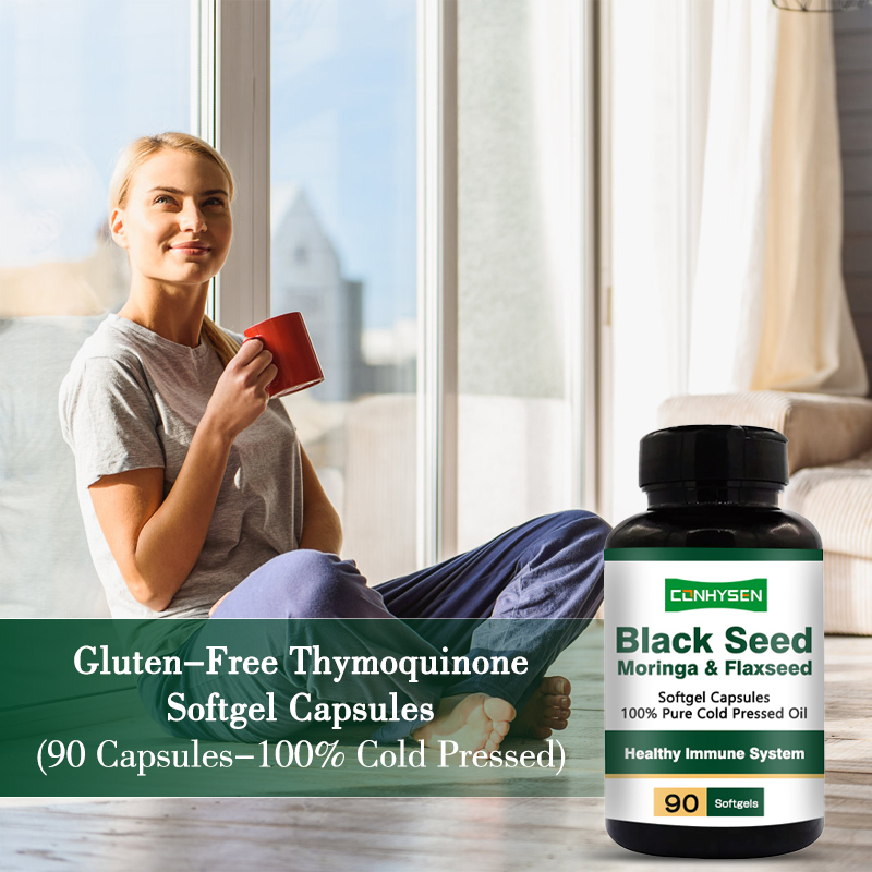 Schwarzkümmelöl Softgels 1000mg für Haar- und Hautgesundheit, 24 Monate haltbar