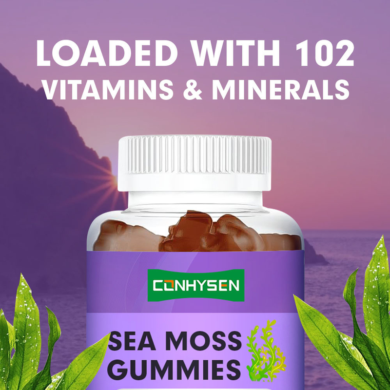 Bio-Gummis aus irischem Seealgenextrakt direkt vom Hersteller zur Unterstützung des Immunsystems, kundenspezifisch