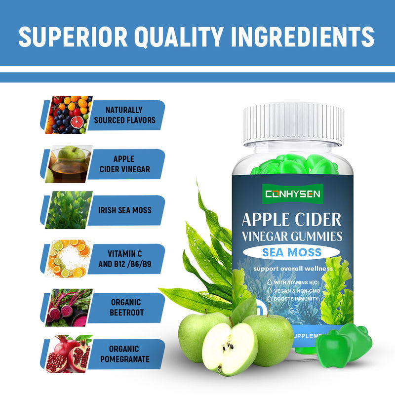 See Moss Gummis mit Vitamin B C Fabrik Großhandel unterstützt Energieauffüllung