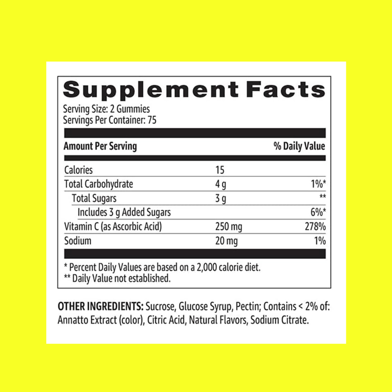 Vitamin-C-Gummi hilft, den Blutdruck zu regulieren