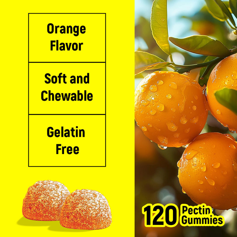 Fabrik Vitamin C Gummies Orange Geschmack Custom Label Unterstützung Herzgesundheit