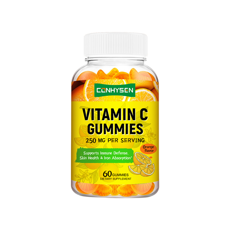 Maßgeschneiderte Vitamin-C-Gummibärchen mit Markenlogo, 60 Gummibärchen zur Unterstützung bei Entzündungen, Lieferant