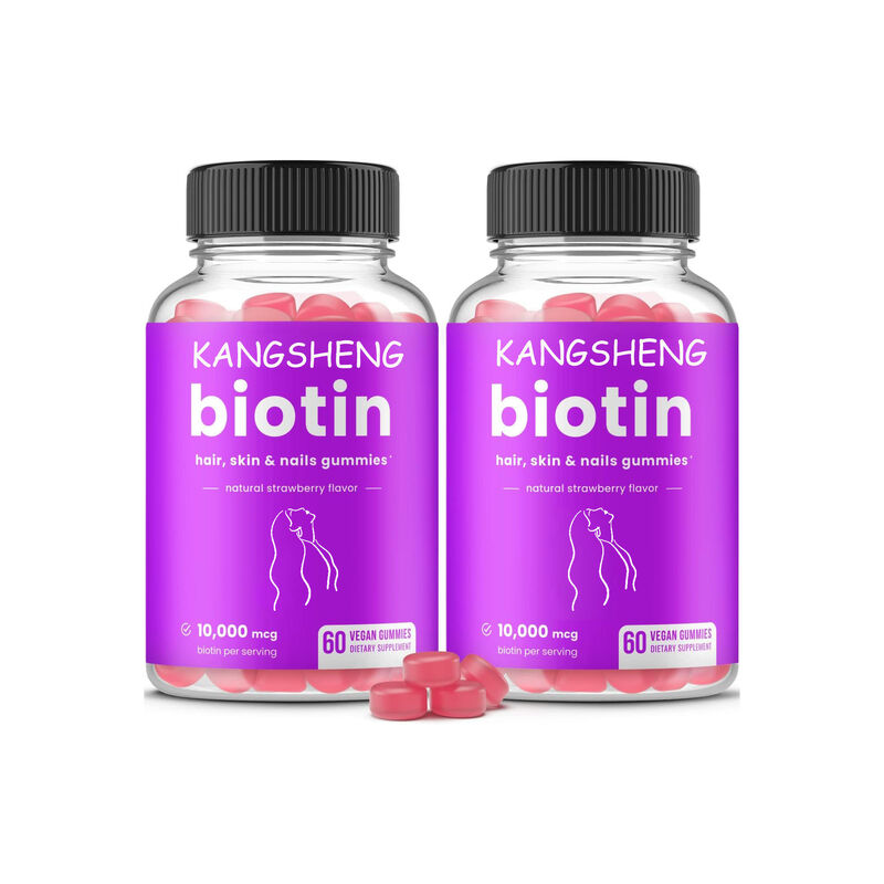 Vegane Biotin-Gummibärchen Großhandel Komplex Vitamine Mineralien für Haare Haut Nägel Gesundheit Fördert Keratinproduktion für Erwachsene Jugendliche
