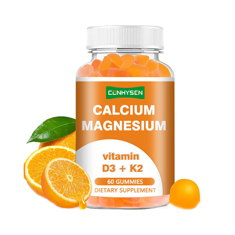 OEM Bio-Frucht-Kaugummis mit Geschmack, zuckerfrei, vegan, Calcium, Eisen, Zink, Selen, Vitamin D3 K2 für Erwachsene, Männer, Frauen