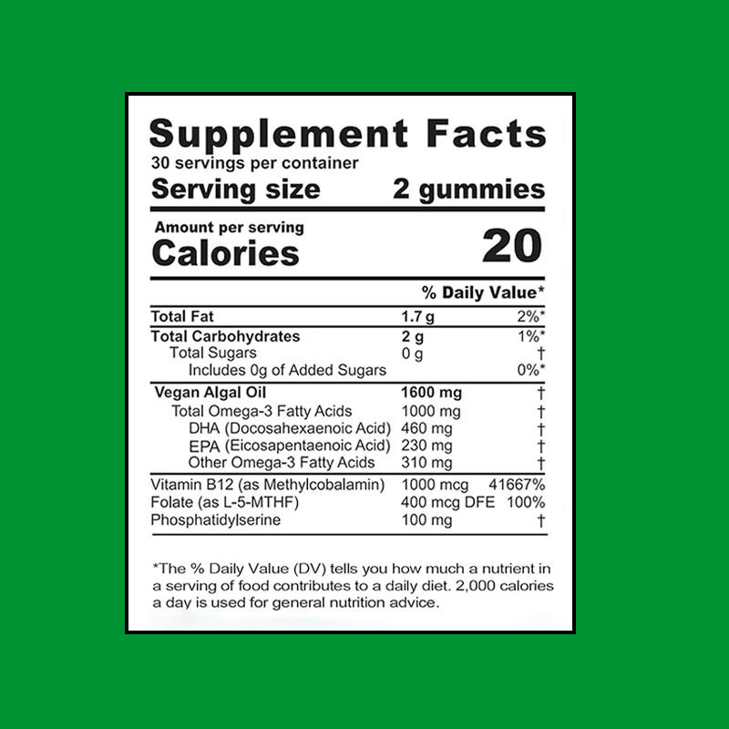 Bestseller Omega 3-6-9 Gummibärchen für Kinder und Erwachsene, Vitaminpräparat für Gehirn und Herz, DHA-Nahrungsergänzungsmittel für Teenager