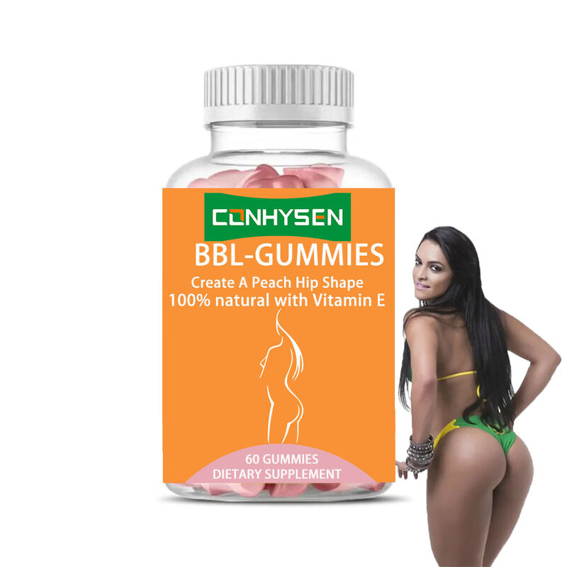 OEM Private Label BBL Gummies Gummibonbons zur Gesäßvergrößerung und Hüftverbreiterung für Erwachsene, nicht für Kinder oder Schwangere
