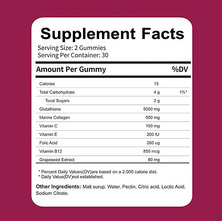 Beste Hautaufhellungs-Gummibärchen Aufhellung & Gleichmäßiger Hautton Gummibärchen Entfernen Dunkle Flecken Biotin Kollagen Gummibärchen