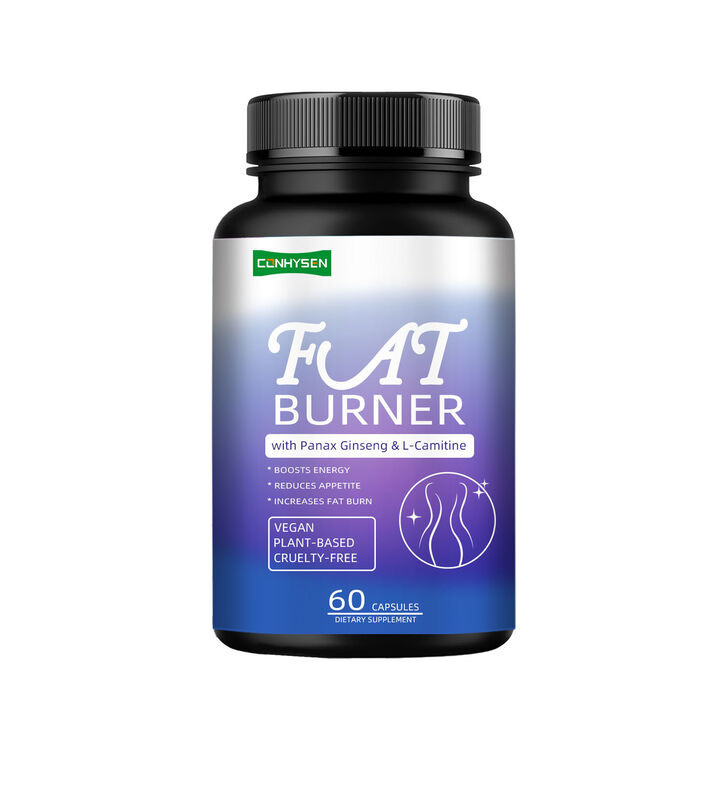 Top Qualität Fettverbrenner Ergänzung für Männer Frauen mit Panax Ginseng, L-Carnitine Extrakt 60 Vegetarische Fett Nahrungsfaser