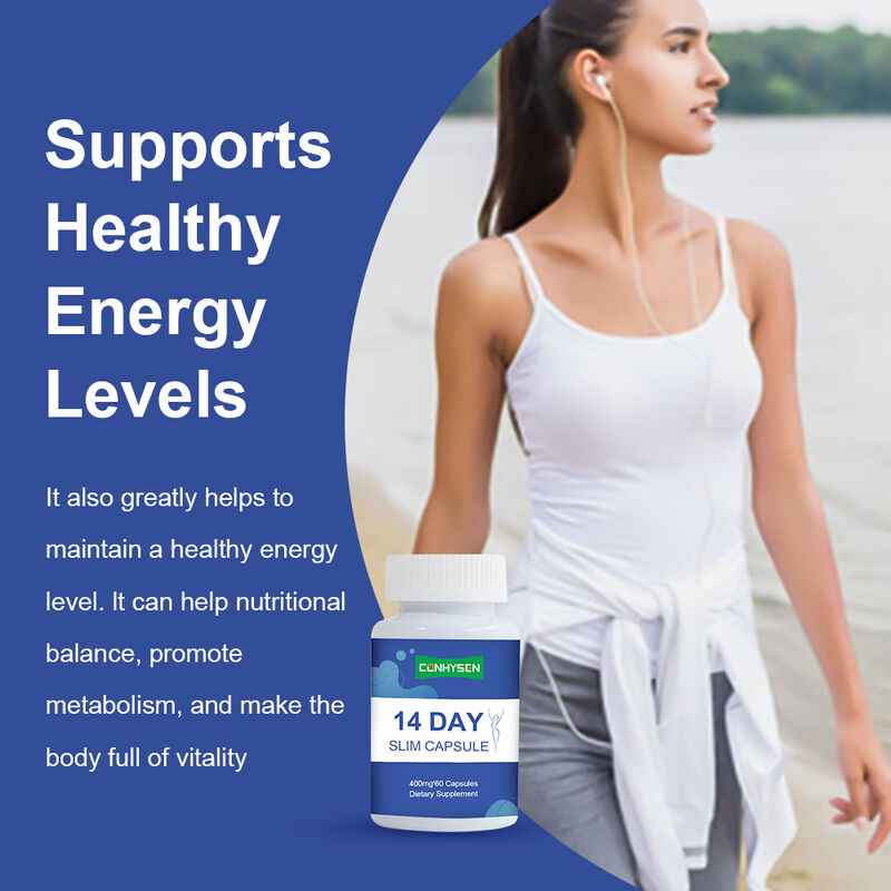 Private Label 14 Tage Slim Kapsel unterstützt Verdauungsgesundheit und Gewichtsverlust Nahrungsergänzungsmittel Detox Kapseln