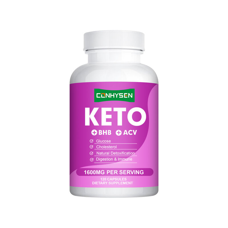 OEM ODM Keto-Kapseln Reich an BHB ACV Vitamine Zink Chrom Unterstützt Effiziente Stoffwechselaktivität Abnehmkapseln