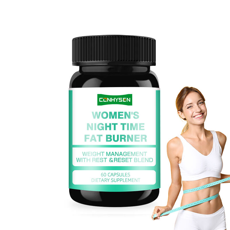 Private Label Nacht-Fettverbrenner zum Abnehmen des Bauches im Schlaf mit Weißer-Bohnen-Extrakt für Frauen, unterstützende Kapseln