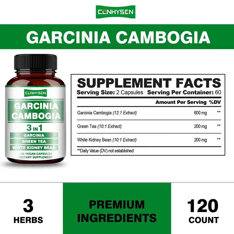 OEM Garcinia Cambogia Kapseln zur Unterstützung der Energieerzeugung Körpergleichgewicht Nahrungsfaser Kapsel Gewichtsverlust