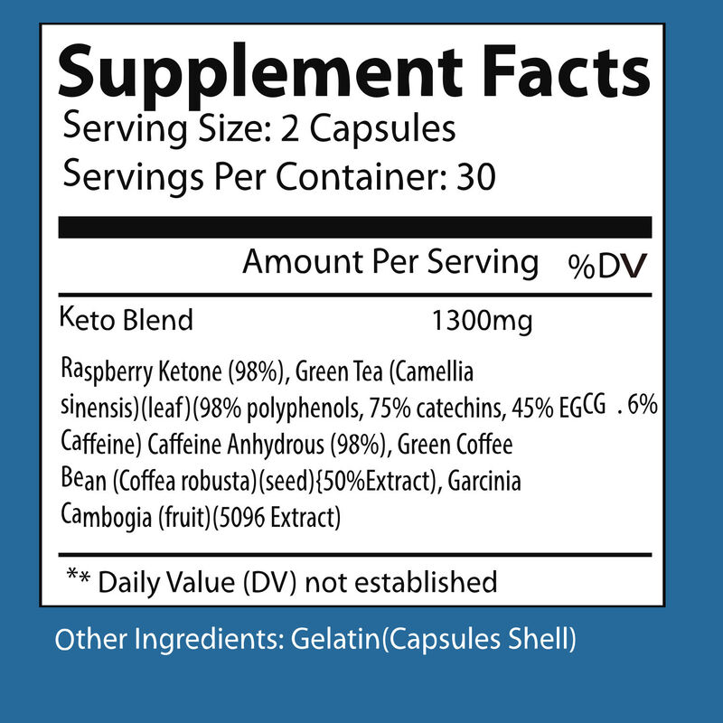 Private Label Stock Detox-Kapseln Kräuter-Schlankheitsmittel, die den Stoffwechsel ankurbeln und die Verdauungsgesundheit für Erwachsene unterstützen