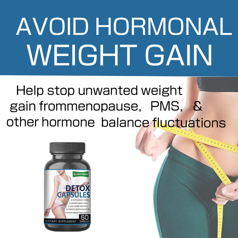 Private Label Stock Detox-Kapseln Kräuter-Schlankheitsmittel, die den Stoffwechsel ankurbeln und die Verdauungsgesundheit für Erwachsene unterstützen