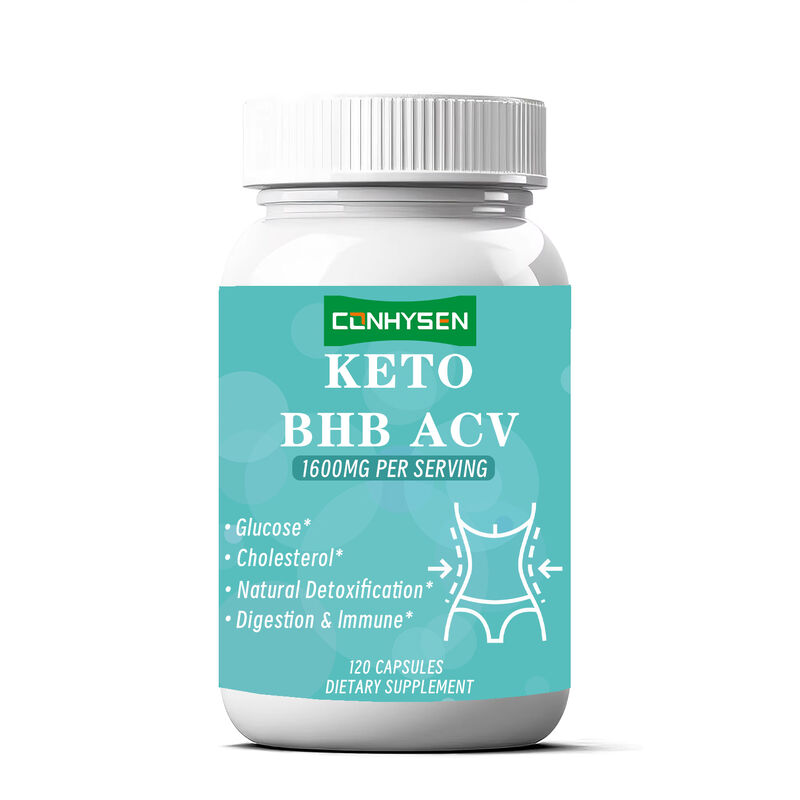 OEM Private Label Keto ACV BHB Kapseln zur Steigerung des Stoffwechsels 1400mg Apfelessig zur Gewichtskontrolle