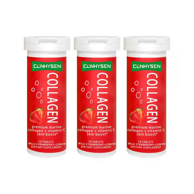 Schönheitsmittel Kollagen Efferveszente Tabletten mit Vitamin C zum Aufhellen der Haut