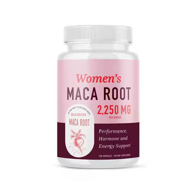 Maca-Wurzelkapseln für Frauen mit Ashwagandha Stresslinderung Energie Stimmungsunterstützung